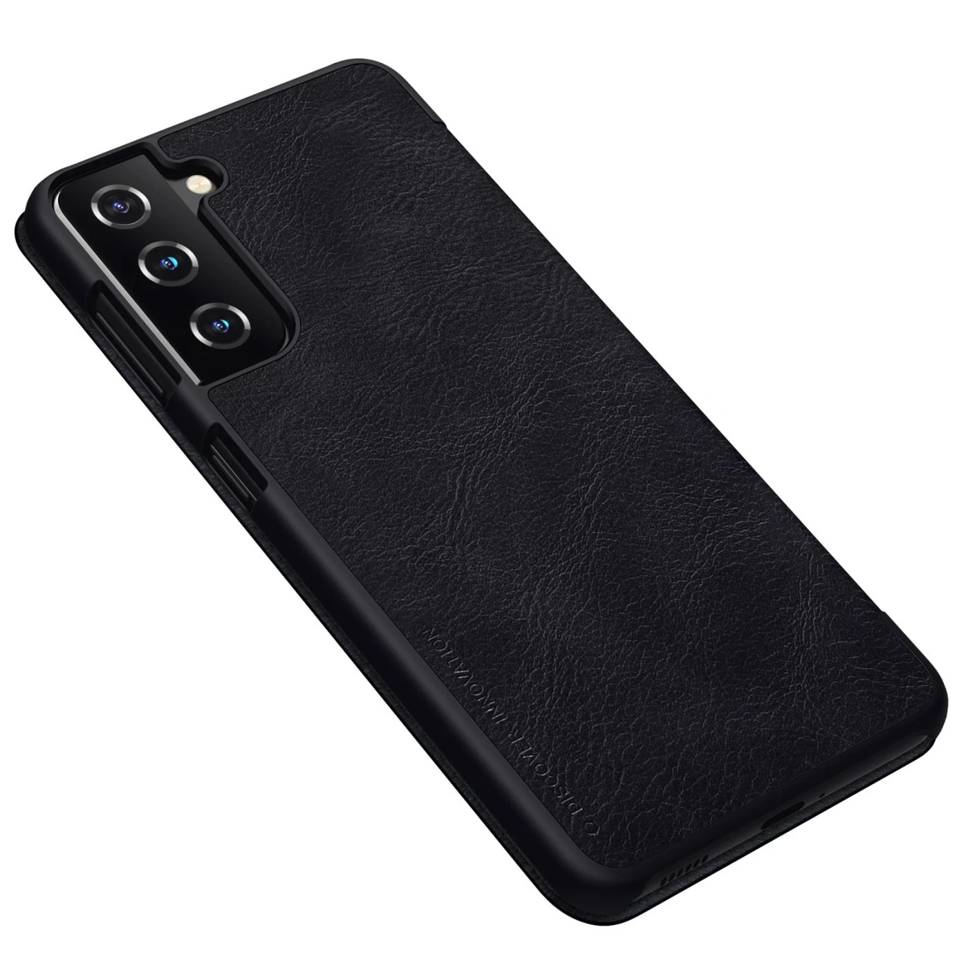 Samsung Galaxy S21 Plus case black Nillkin Qin Leather