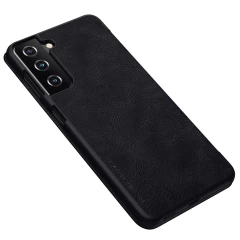 Samsung Galaxy S21 Plus case black Nillkin Qin Leather 