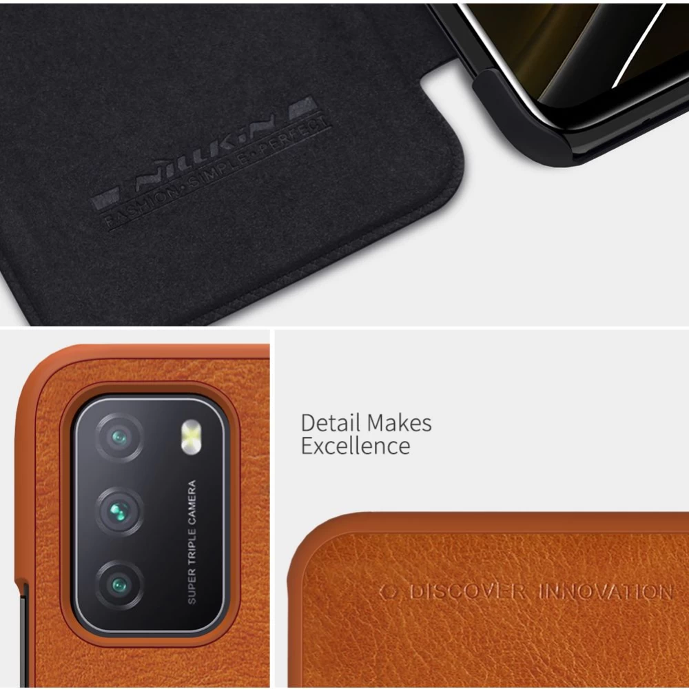 Xiaomi Poco M3 kaaned  Nillkin Qin Leather
