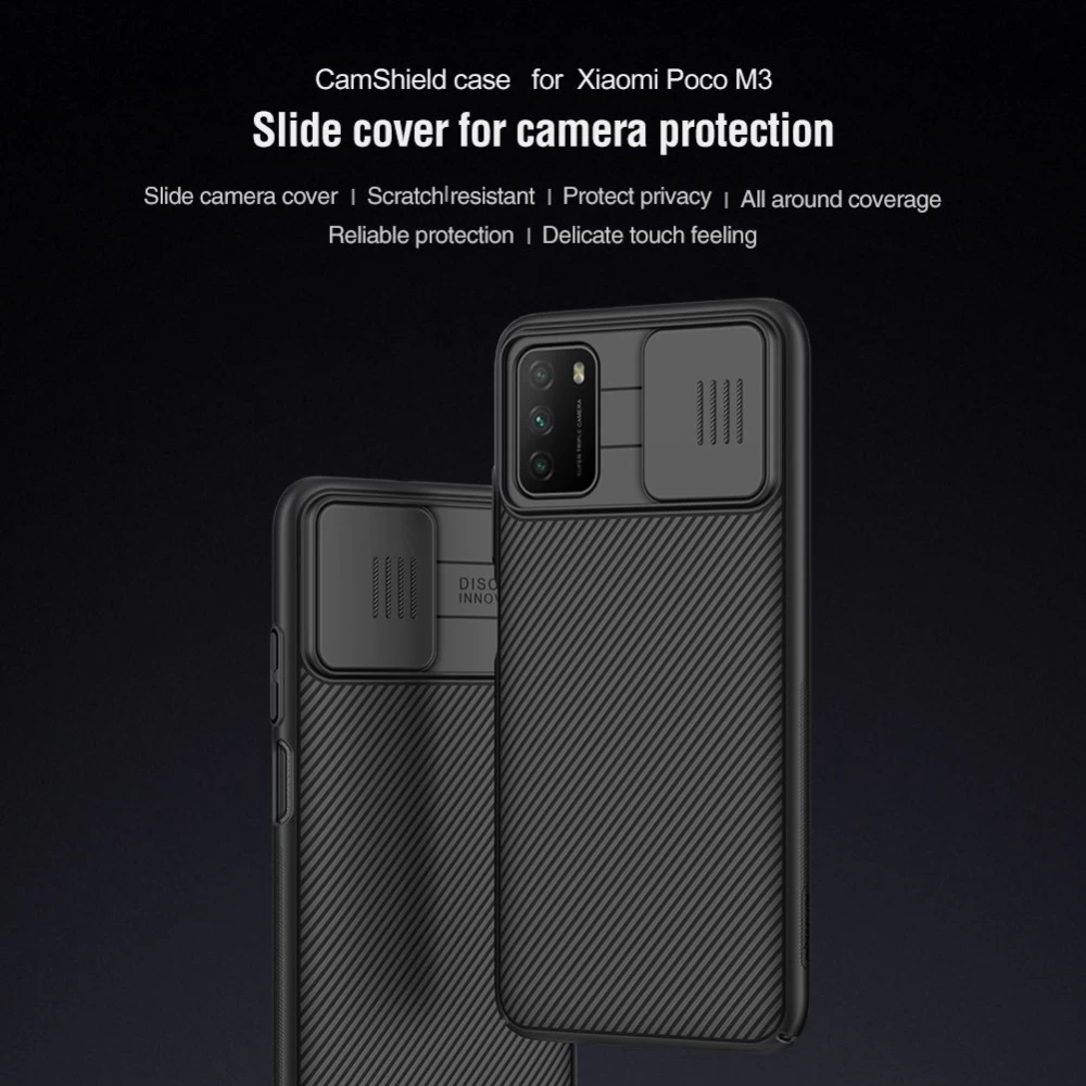 Xiaomi Poco M3 ümbris must Nillkin CamShield  POCO