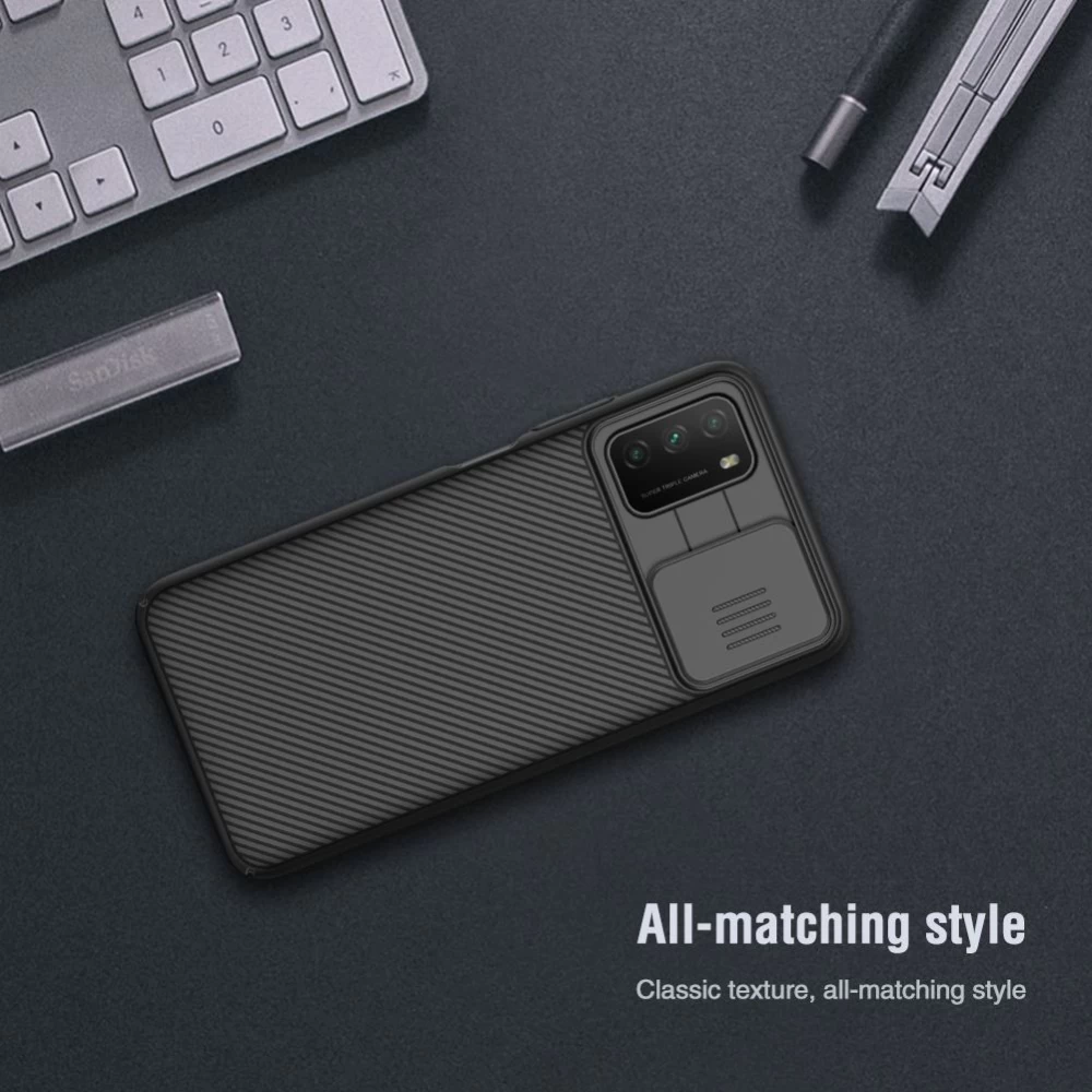 Xiaomi Poco M3 ümbris must Nillkin CamShield  POCO
