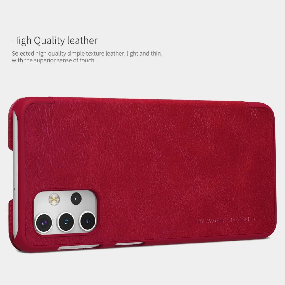 Samsung Galaxy A32 5G maciņš brūns Nillkin Qin Leather