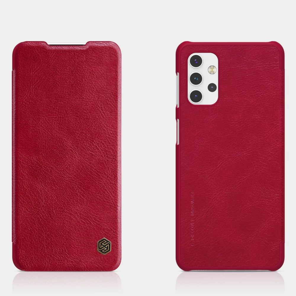 Samsung Galaxy A32 5G maciņš brūns Nillkin Qin Leather