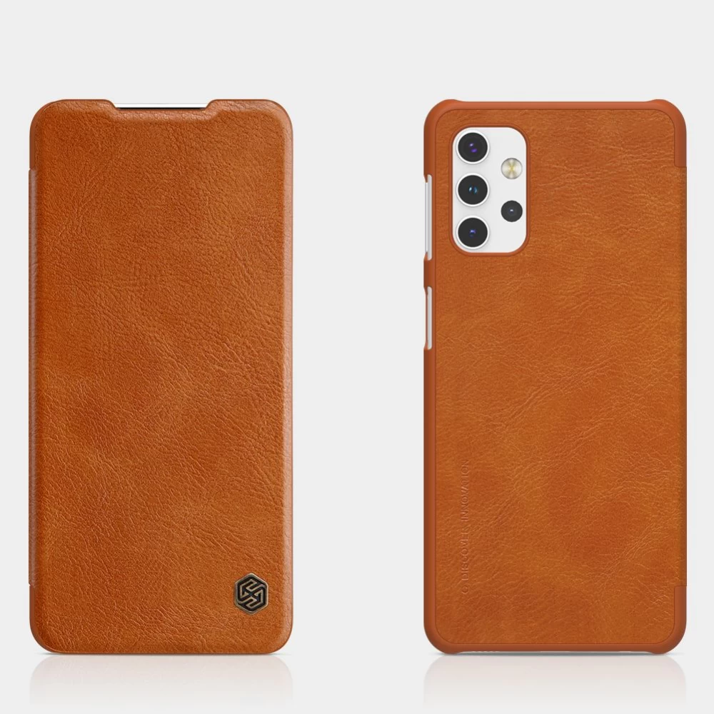 Samsung Galaxy A32 5G maciņš melns Nillkin Qin Leather