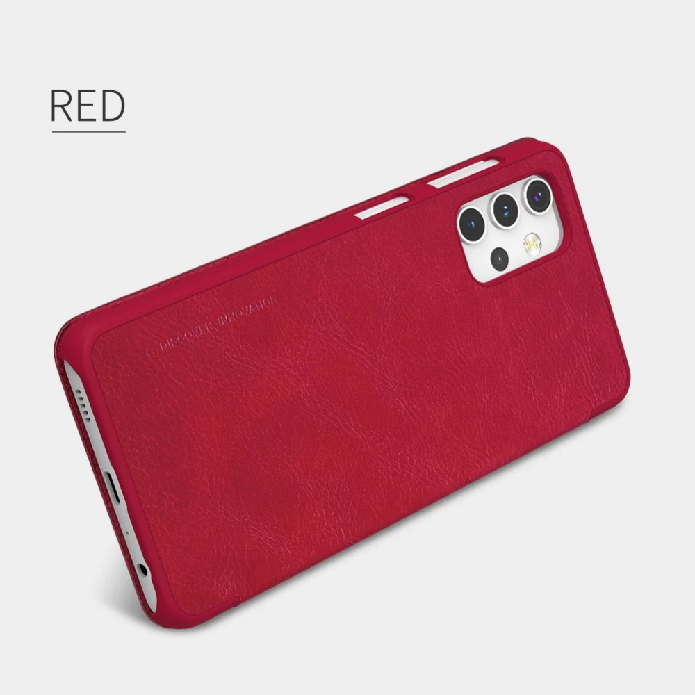 Samsung Galaxy A32 5G maciņš melns Nillkin Qin Leather