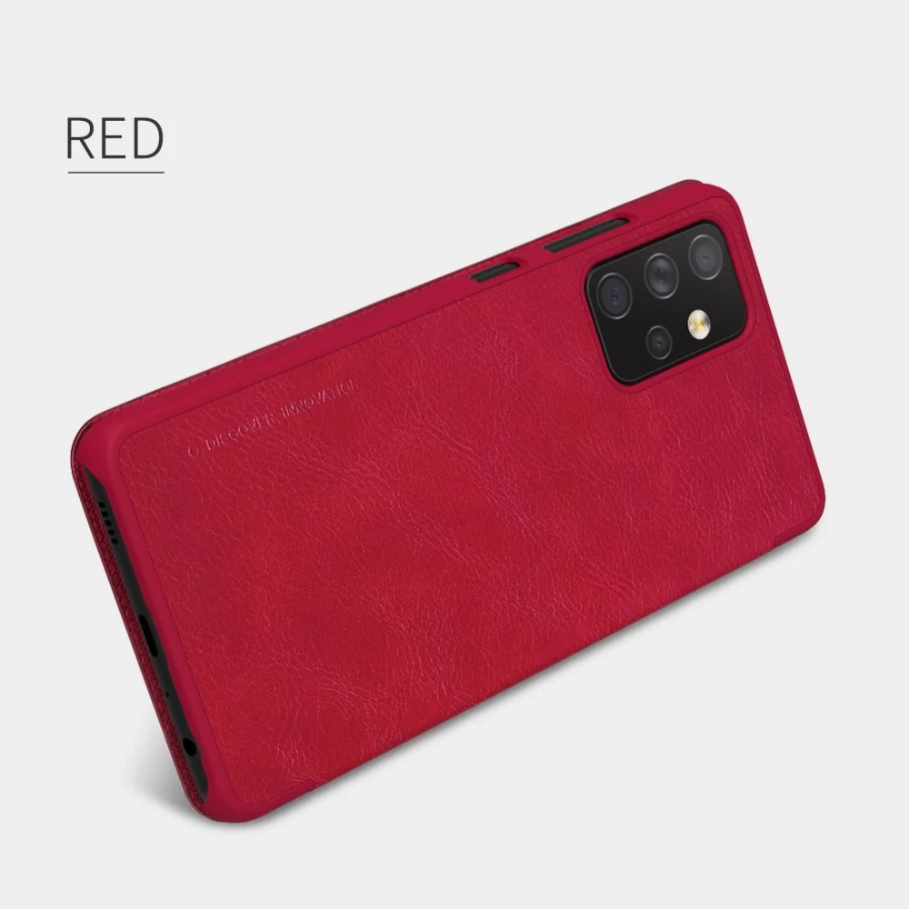 Samsung Galaxy A72 5G maciņš brūns Nillkin Qin Leather 