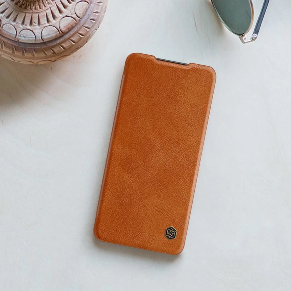 Samsung Galaxy A72 5G maciņš brūns Nillkin Qin Leather 