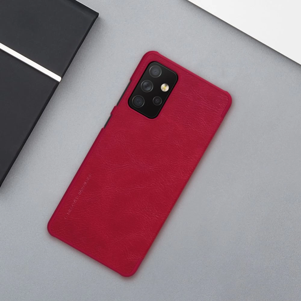 Samsung Galaxy A72 5G maciņš brūns Nillkin Qin Leather 