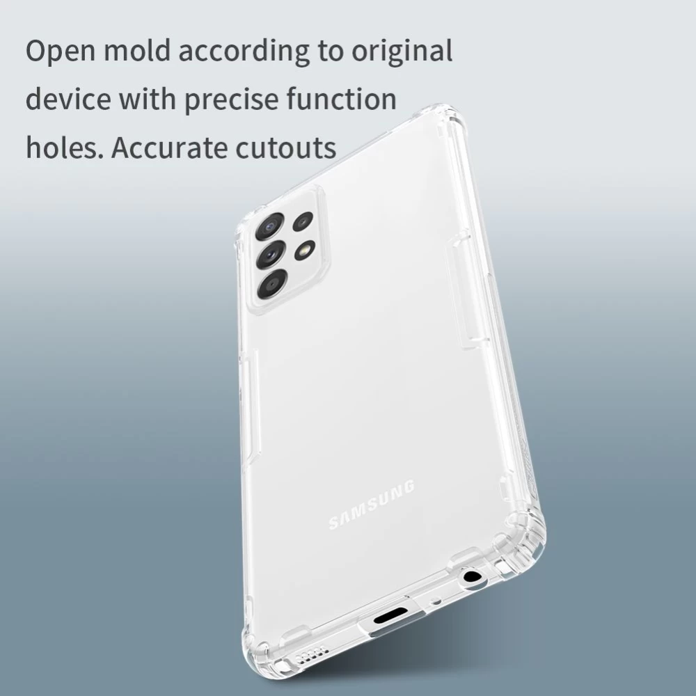 Samsung Galaxy A72 5G vāciņš caurspīdīgs pelēks Nillkin TPU