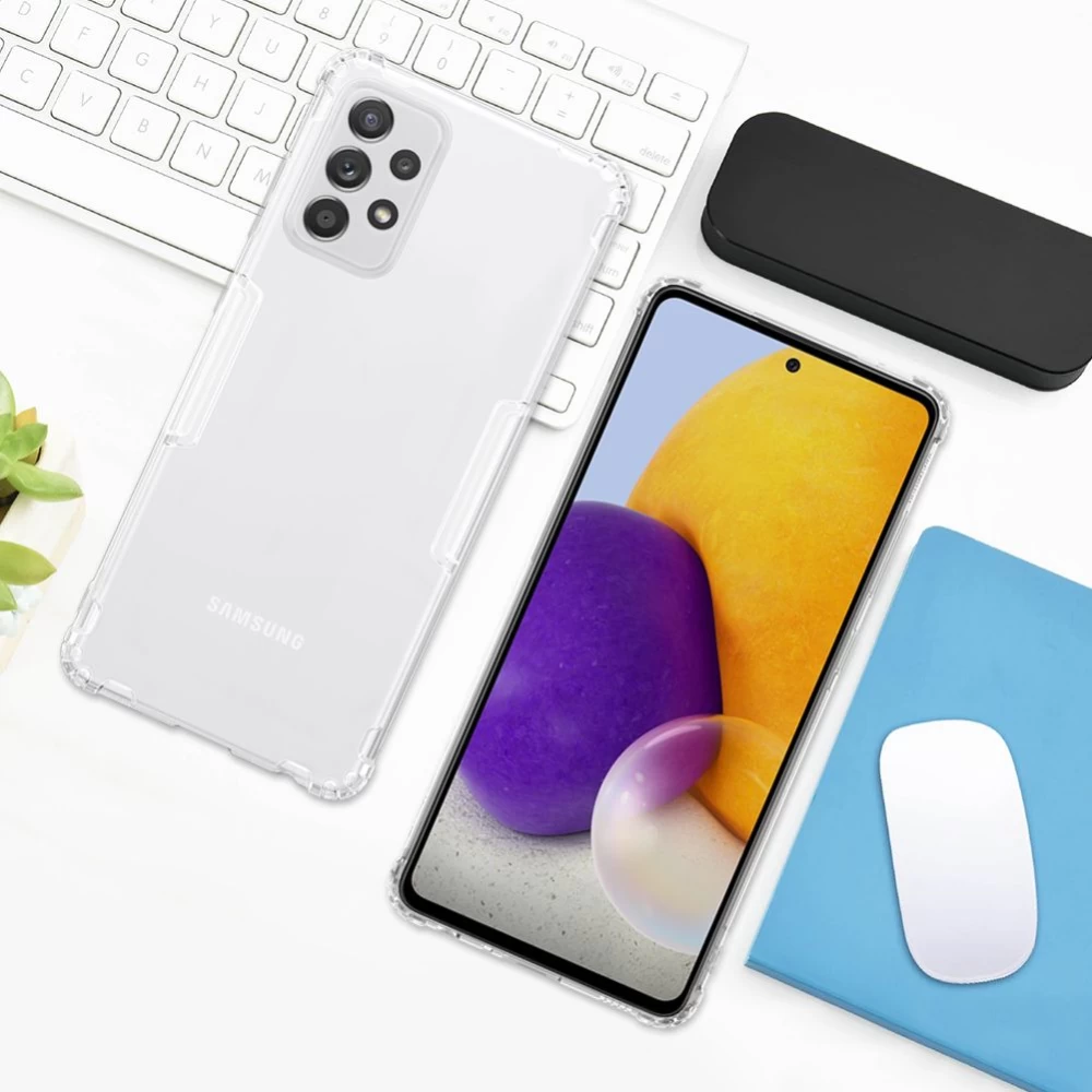 Samsung Galaxy A72 5G vāciņš caurspīdīgs pelēks Nillkin TPU
