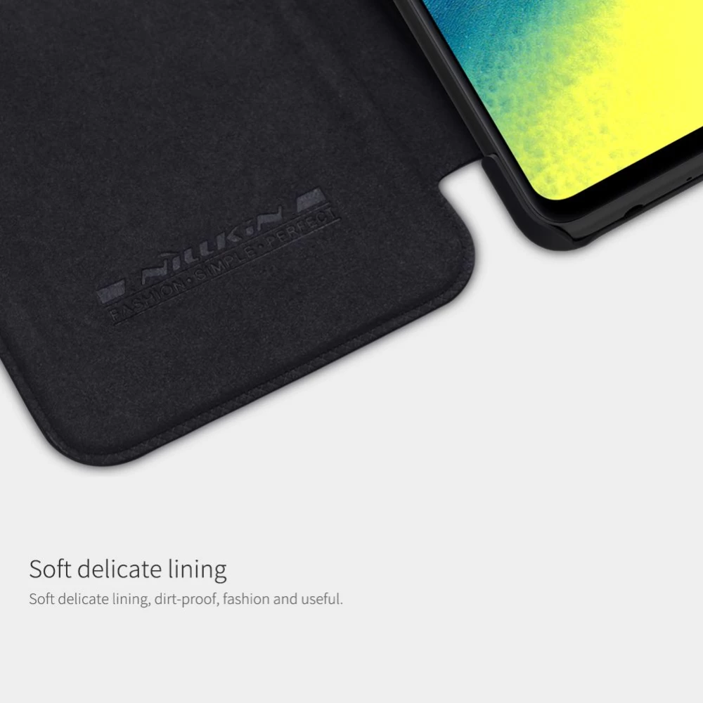 Samsung Galaxy A72 5G maciņš melns Nillkin Qin Leather