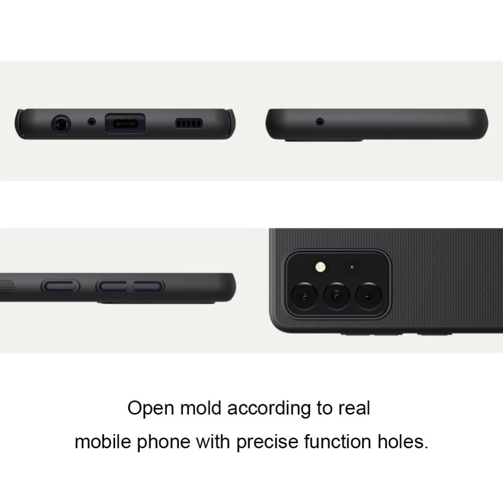 Samsung Galaxy A72 5G vāciņš melns Nillkin Super Frosted Shield