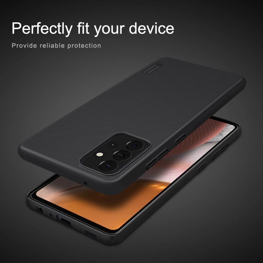 Samsung Galaxy A72 5G vāciņš melns Nillkin Super Frosted Shield