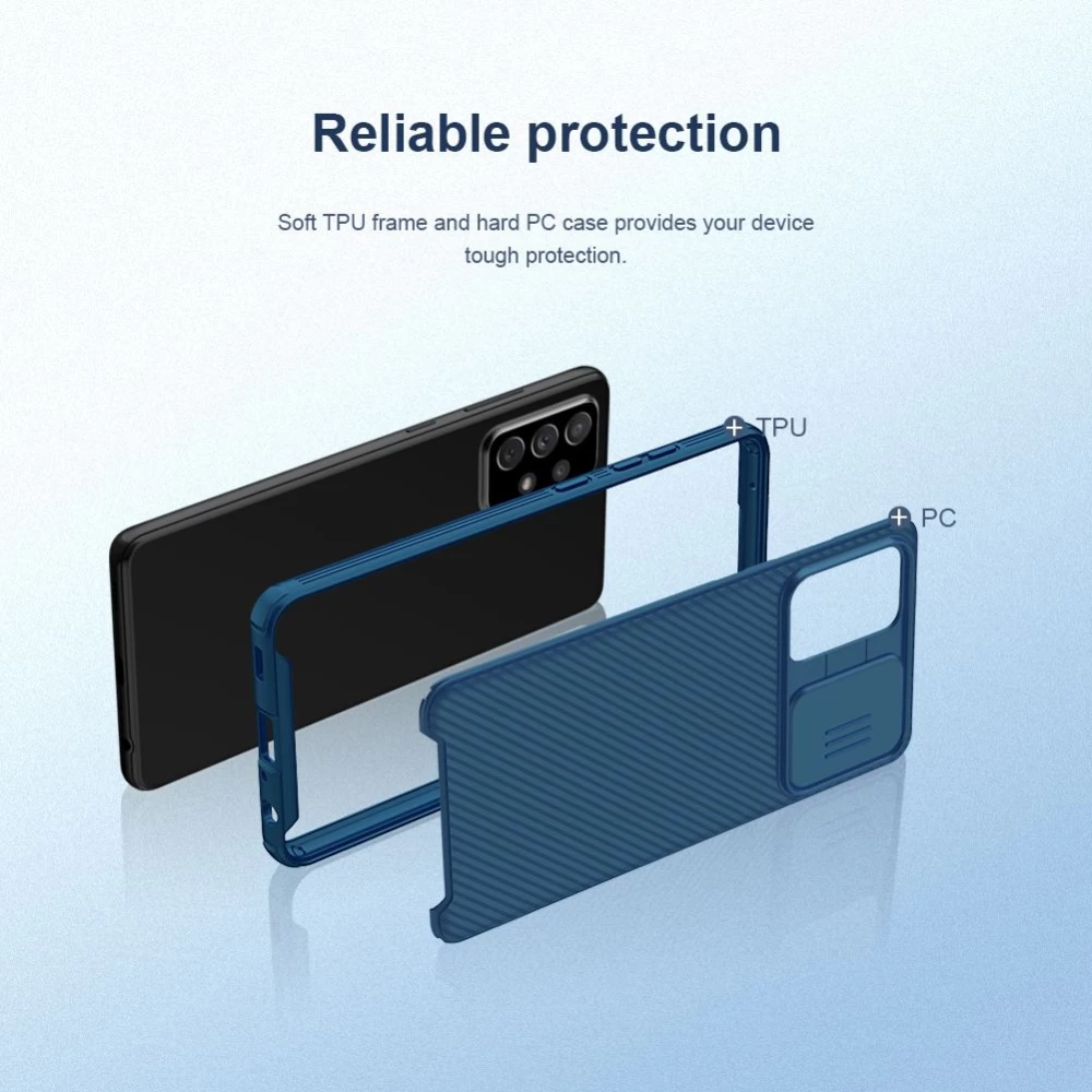 Samsung Galaxy A72 5G vāciņš melns Nillkin CamShield Pro