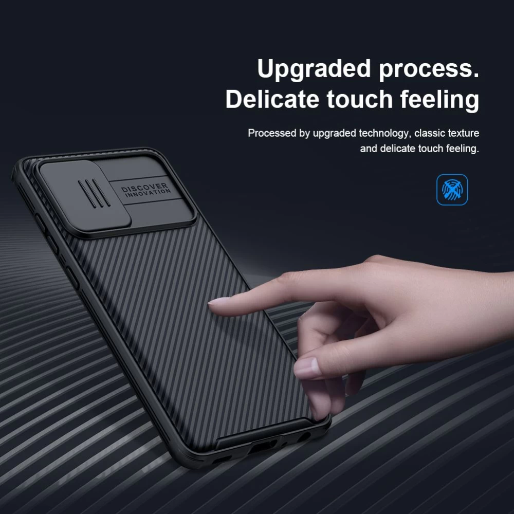 Samsung Galaxy A72 5G vāciņš melns Nillkin CamShield Pro