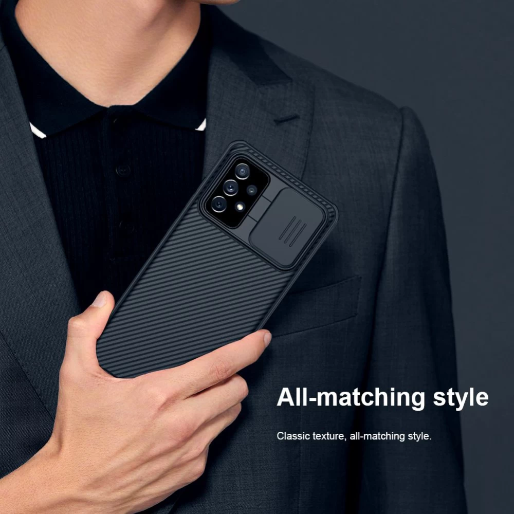 Samsung Galaxy A72 5G vāciņš melns Nillkin CamShield Pro