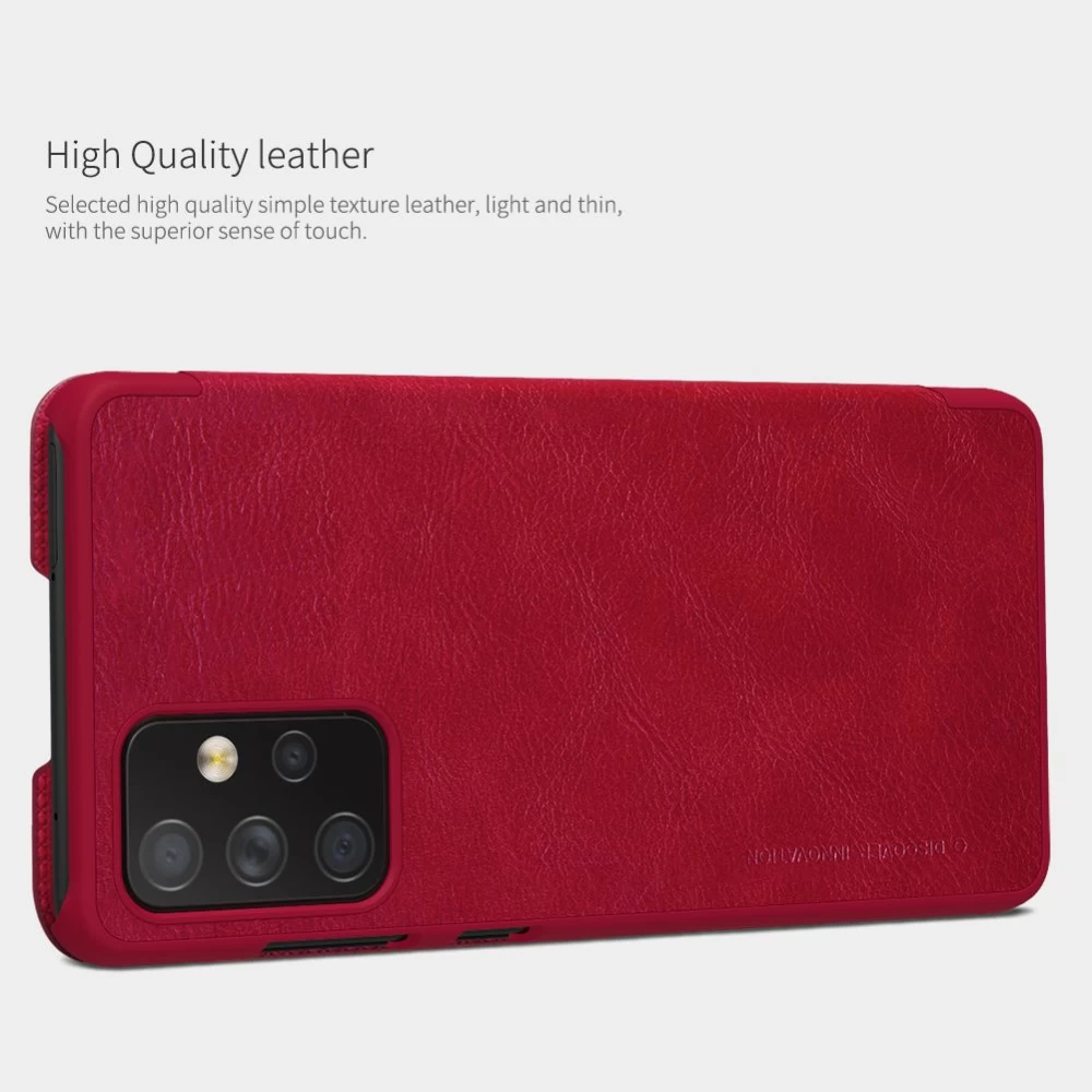 Samsung Galaxy A72 5G maciņš sarkans Nillkin Qin Leather