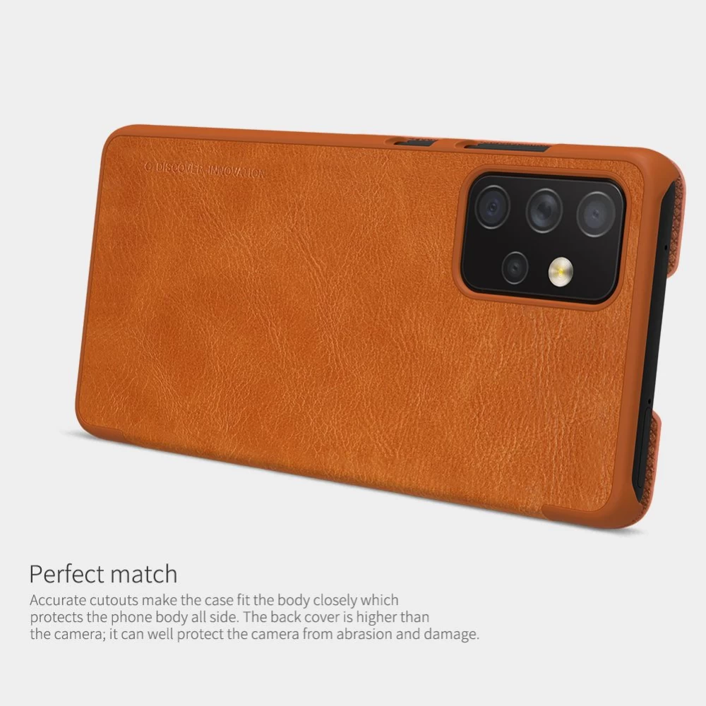 Samsung Galaxy A72 5G maciņš sarkans Nillkin Qin Leather