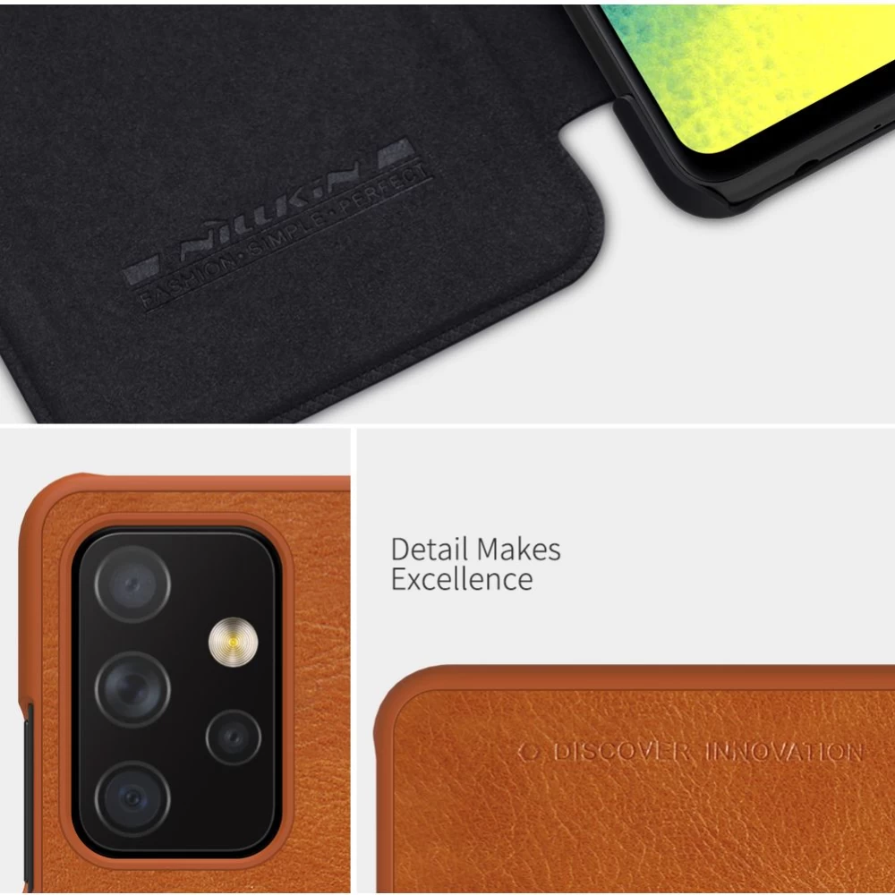 Samsung Galaxy A72 5G maciņš sarkans Nillkin Qin Leather