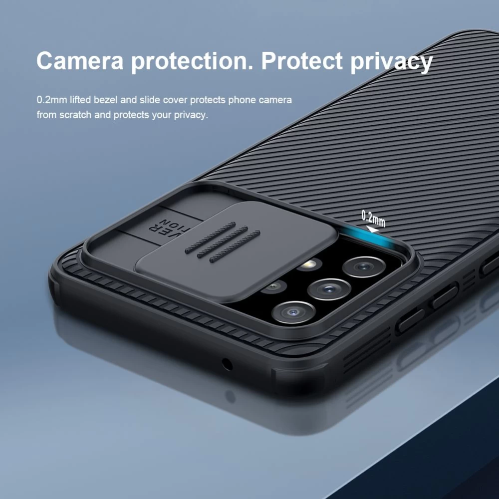 Samsung Galaxy A72 5G vāciņš zils Nillkin CamShield Pro