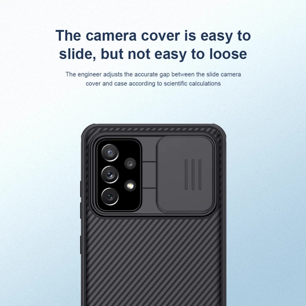 Samsung Galaxy A72 5G vāciņš zils Nillkin CamShield Pro