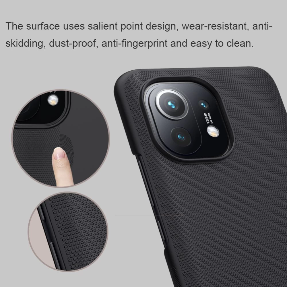 Xiaomi Mi 11 vāciņš balts Nillkin Super Frosted Shield