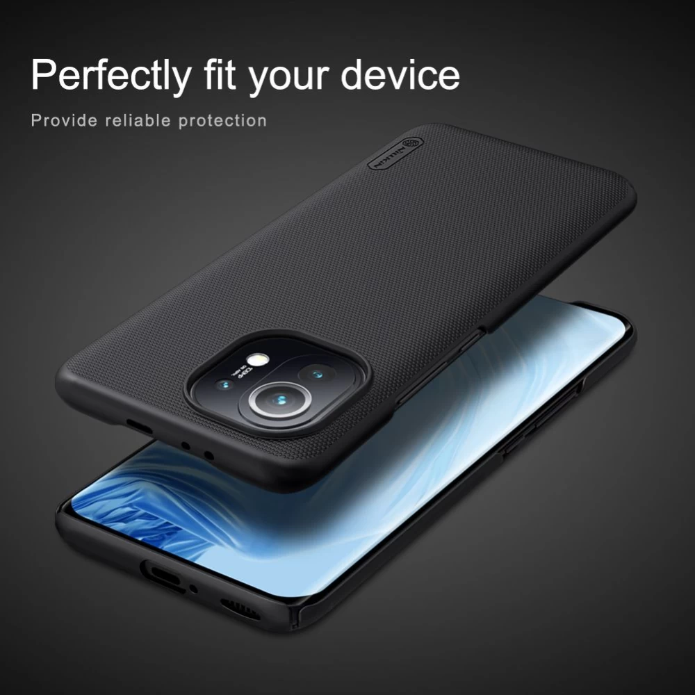 Xiaomi Mi 11 vāciņš balts Nillkin Super Frosted Shield