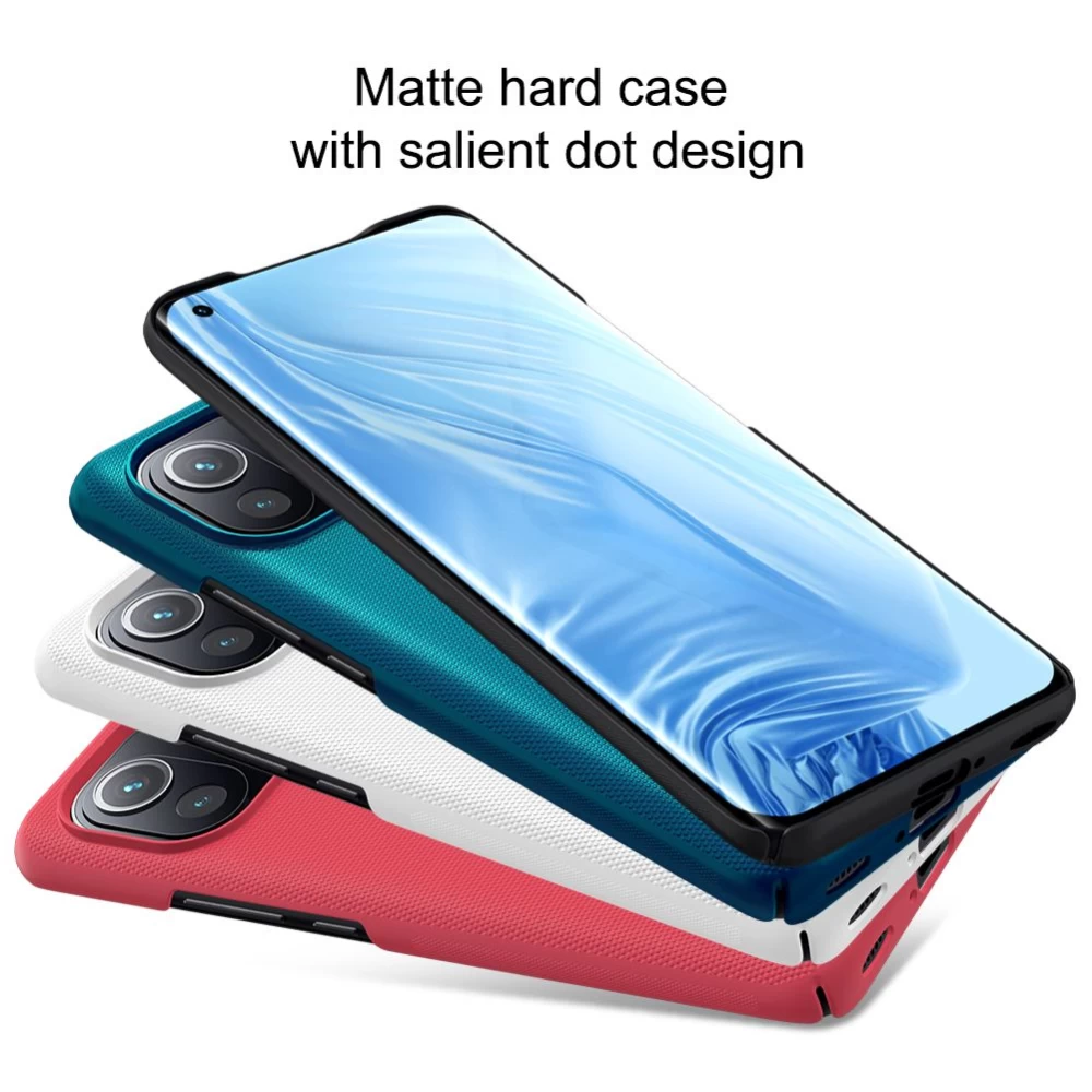 Xiaomi Mi 11 ümbris punane Nillkin Super Frosted Shield