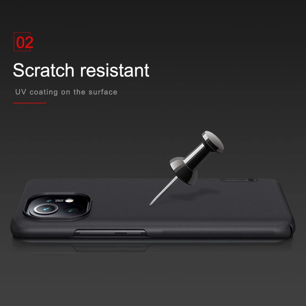 Xiaomi Mi 11 ümbris punane Nillkin Super Frosted Shield