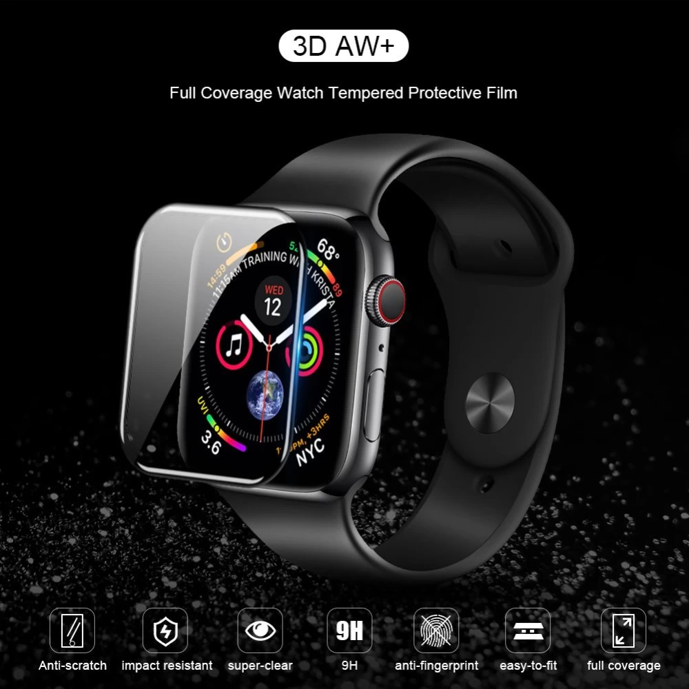 Apple Watch viedpulksteņa aizsargstikls  Nillkin 3D AW+ Full Coverage Tempered Protective Film 38mm