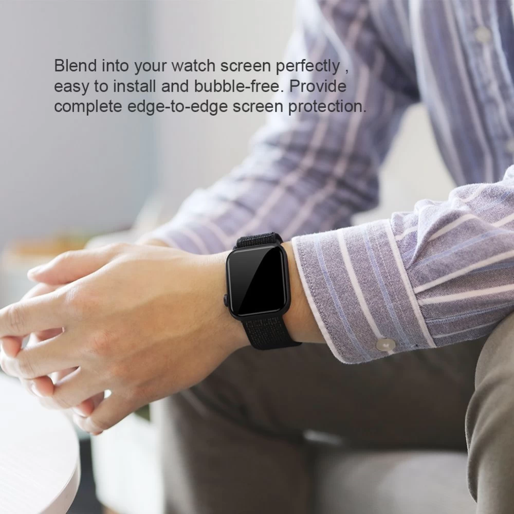Apple Watch viedpulksteņa aizsargstikls  Nillkin 3D AW+ Full Coverage Tempered Protective Film 38mm