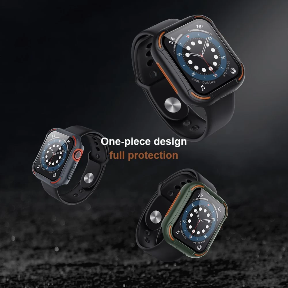 Apple Watch vāciņš zaļš Nillkin CrashBumper  40mm Series 4/5/6/SE
