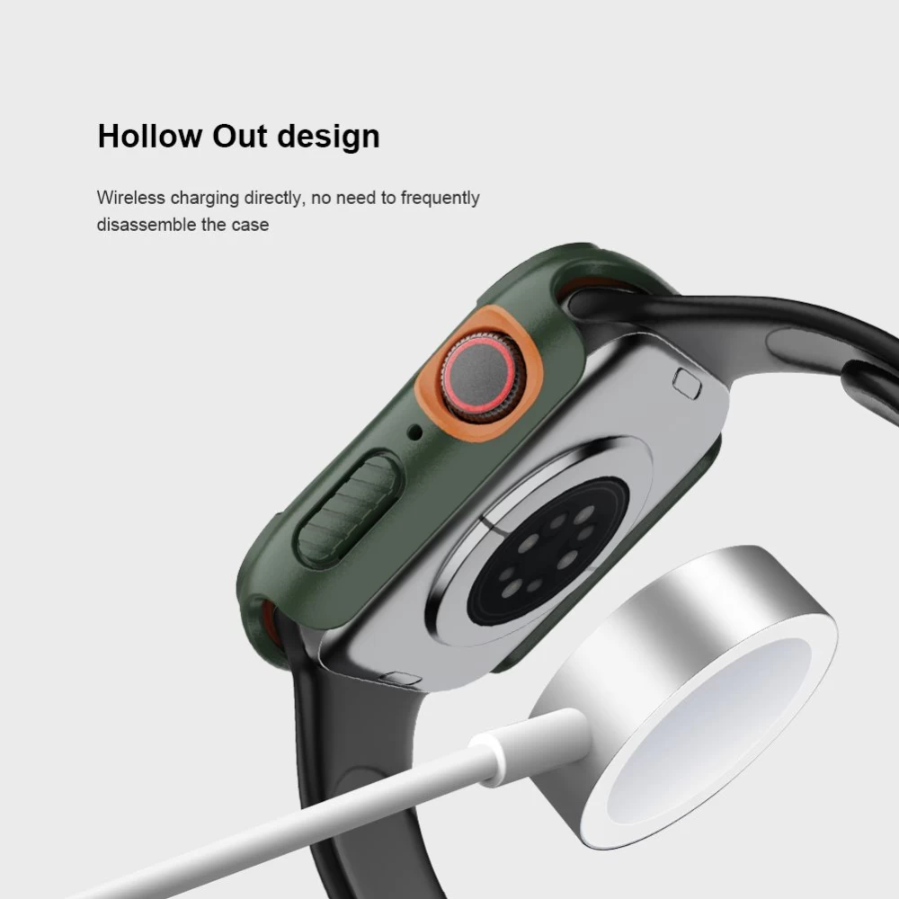 Apple Watch vāciņš zaļš Nillkin CrashBumper  40mm Series 4/5/6/SE