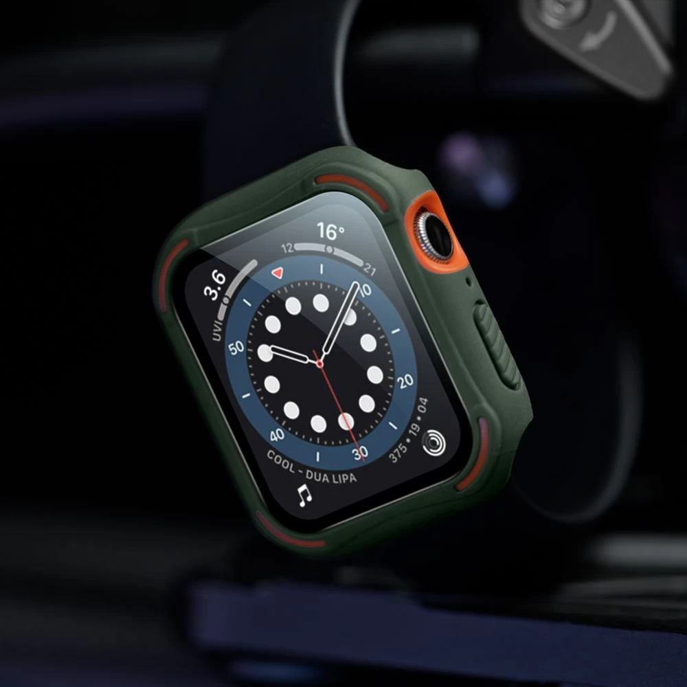 Apple Watch vāciņš zaļš Nillkin CrashBumper  40mm Series 4/5/6/SE