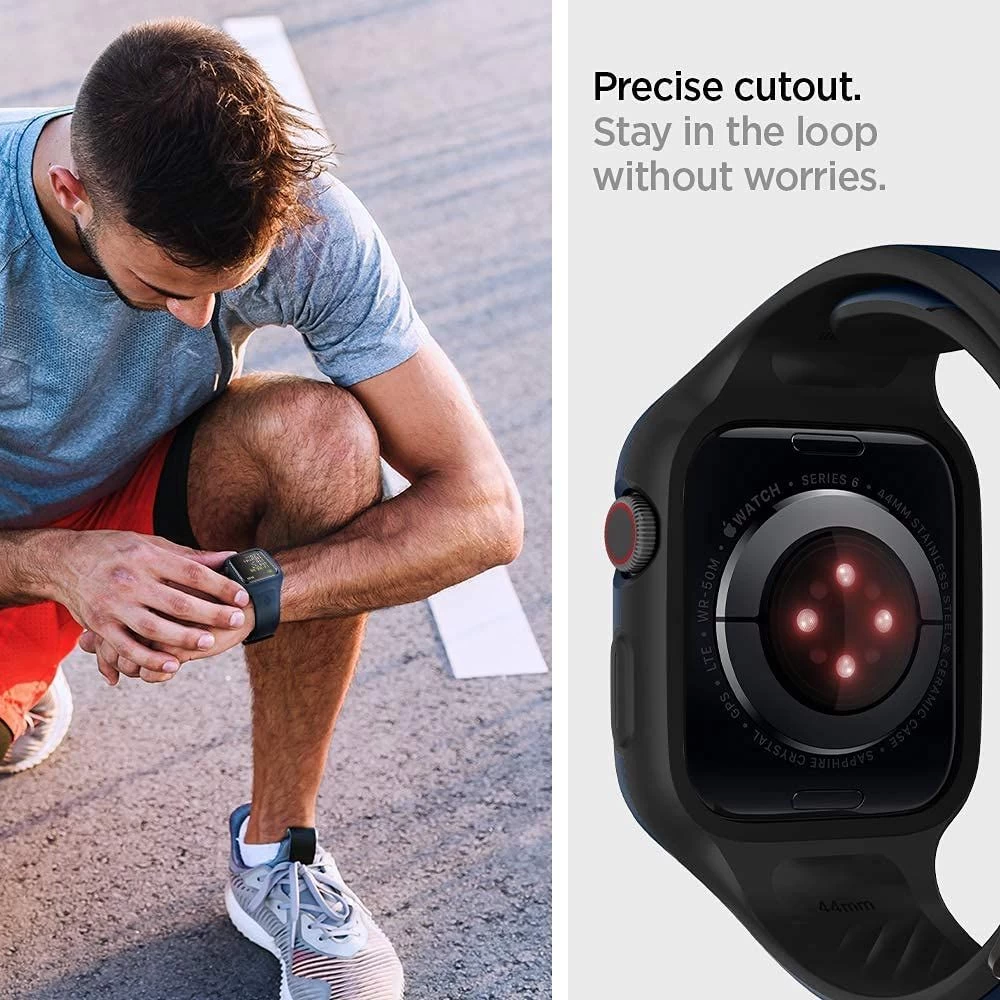 Apple Watch siksniņa zils SPIGEN Liquid Air Pro 4/5/6/SE (44mm)