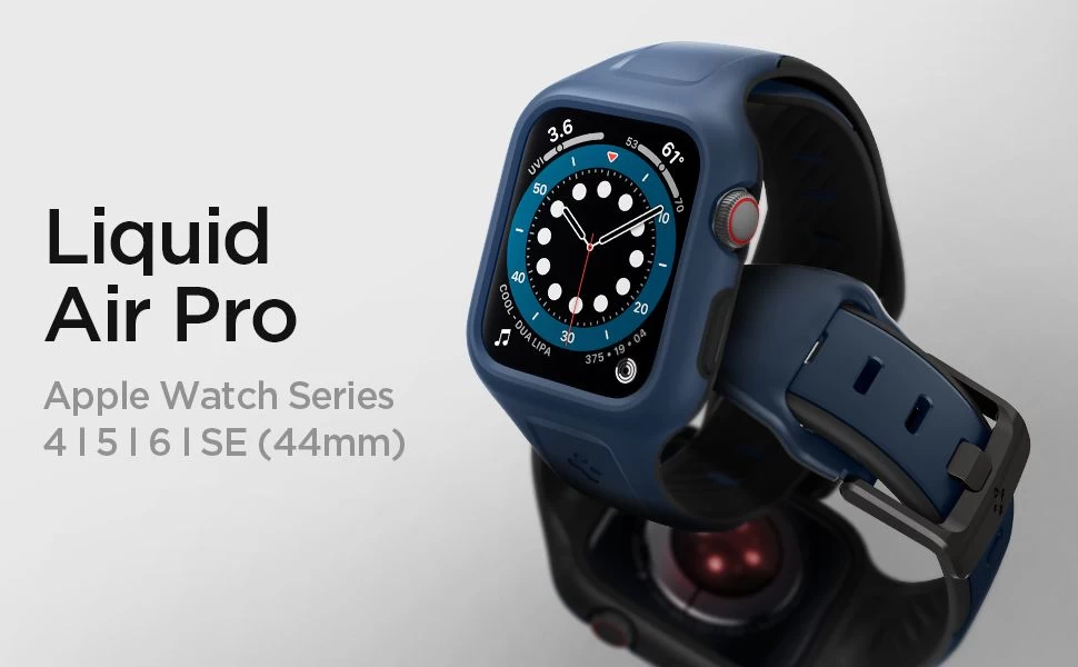 Apple Watch siksniņa zils SPIGEN Liquid Air Pro 4/5/6/SE (44mm)