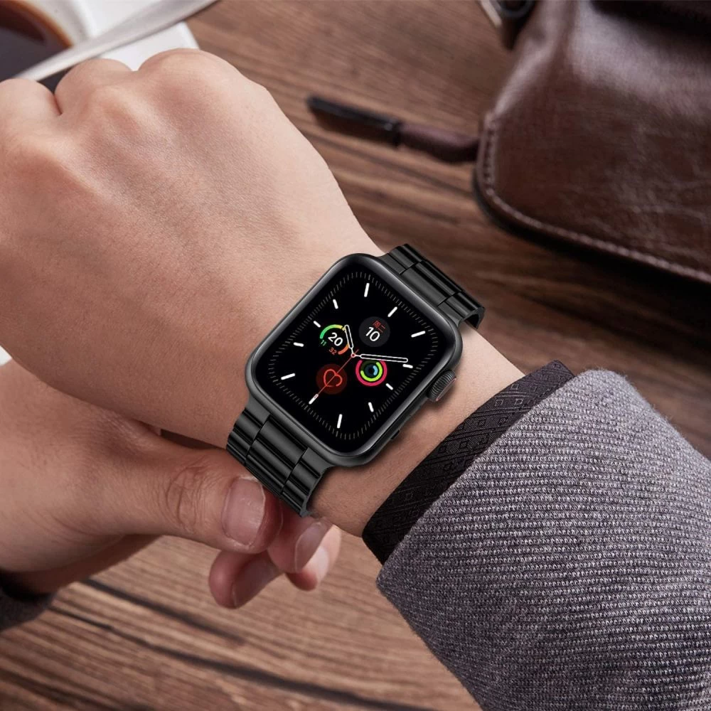Apple Watch siksniņa melns TECH-PROTECT Stainless 4/5/6/7/SE (42/44/45mm)