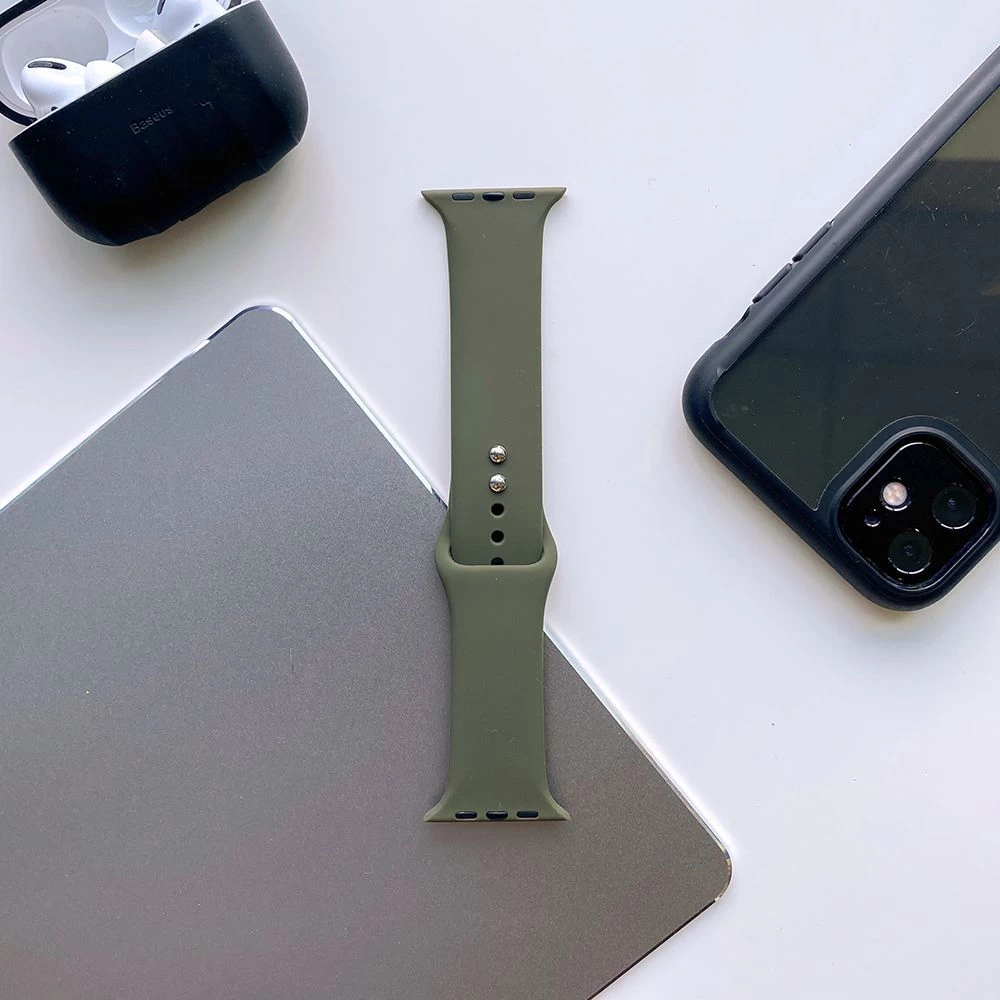 Apple Watch Viedpulksteņu siksniņas zaļš TECH-PROTECT IconBand 4/5/6/7/SE (42/44/45mm)