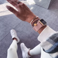 Apple Watch siksniņa rozā TECH-PROTECT Mellow 4/5/6/7/SE (38/40/41mm)