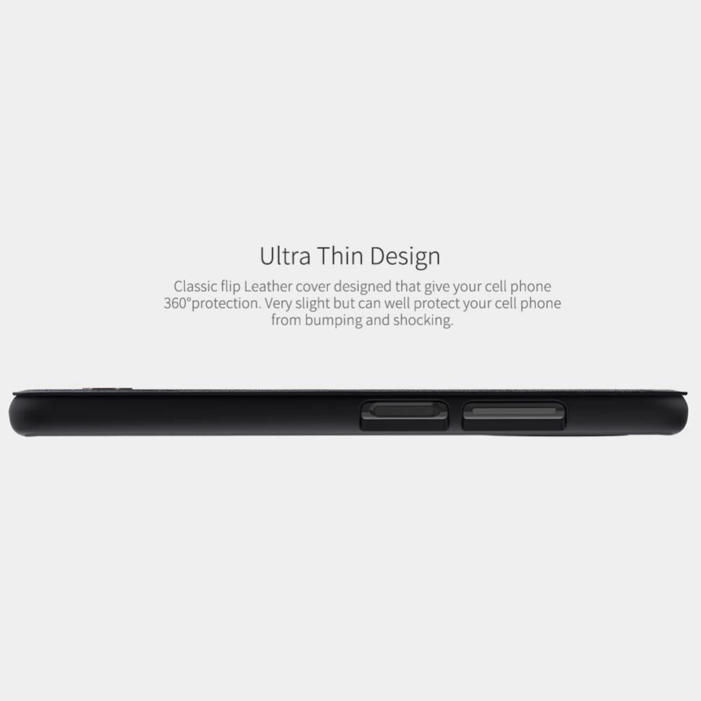 Xiaomi RedMi Note 9T suojakotelo ruskea Nillkin Qin Leather