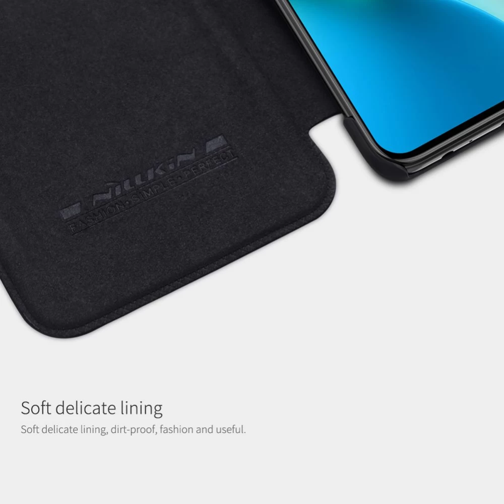Xiaomi RedMi Note 9T suojakotelo ruskea Nillkin Qin Leather