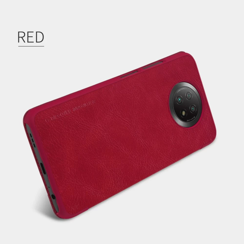 Xiaomi RedMi Note 9T suojakotelo ruskea Nillkin Qin Leather