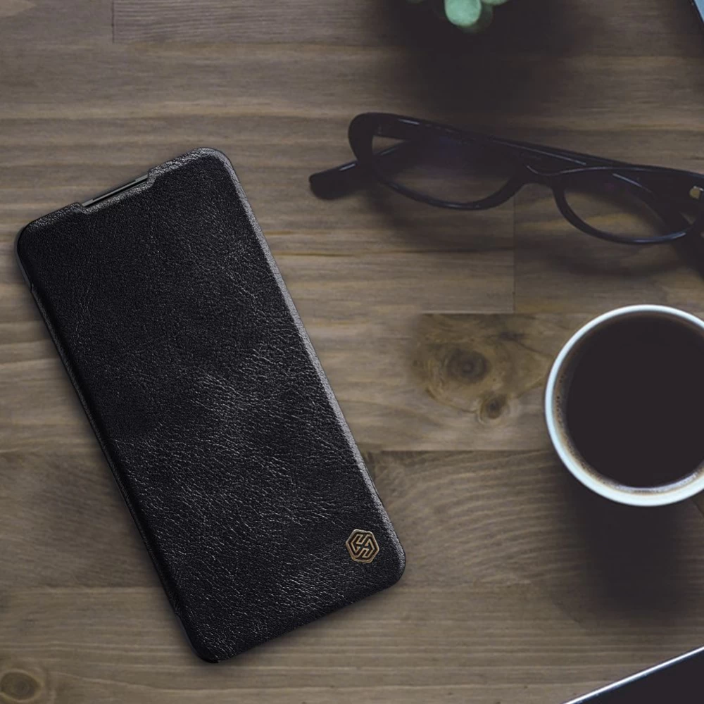 Xiaomi RedMi Note 9T suojakotelo ruskea Nillkin Qin Leather