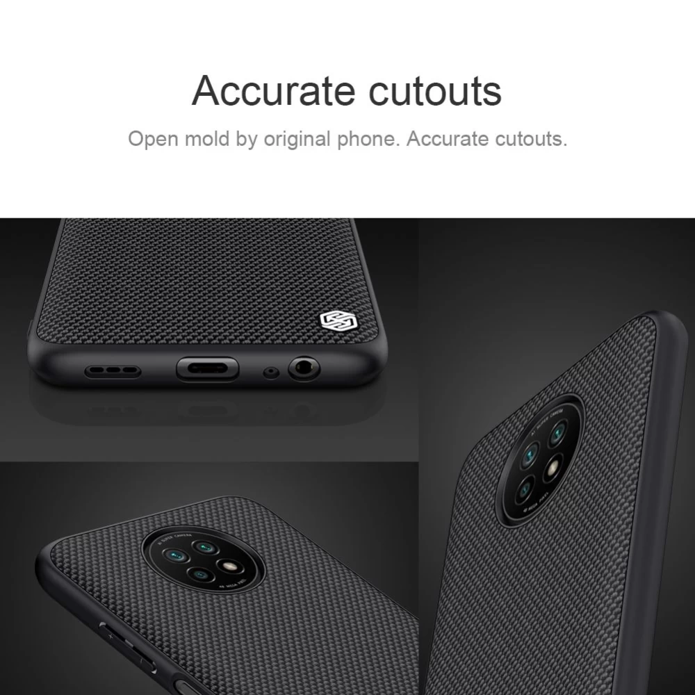 Xiaomi RedMi Note 9T suojakuori musta Nillkin Textured