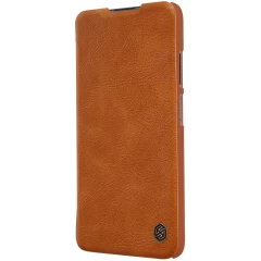 Xiaomi RedMi Note 9T suojakotelo ruskea Nillkin Qin Leather 