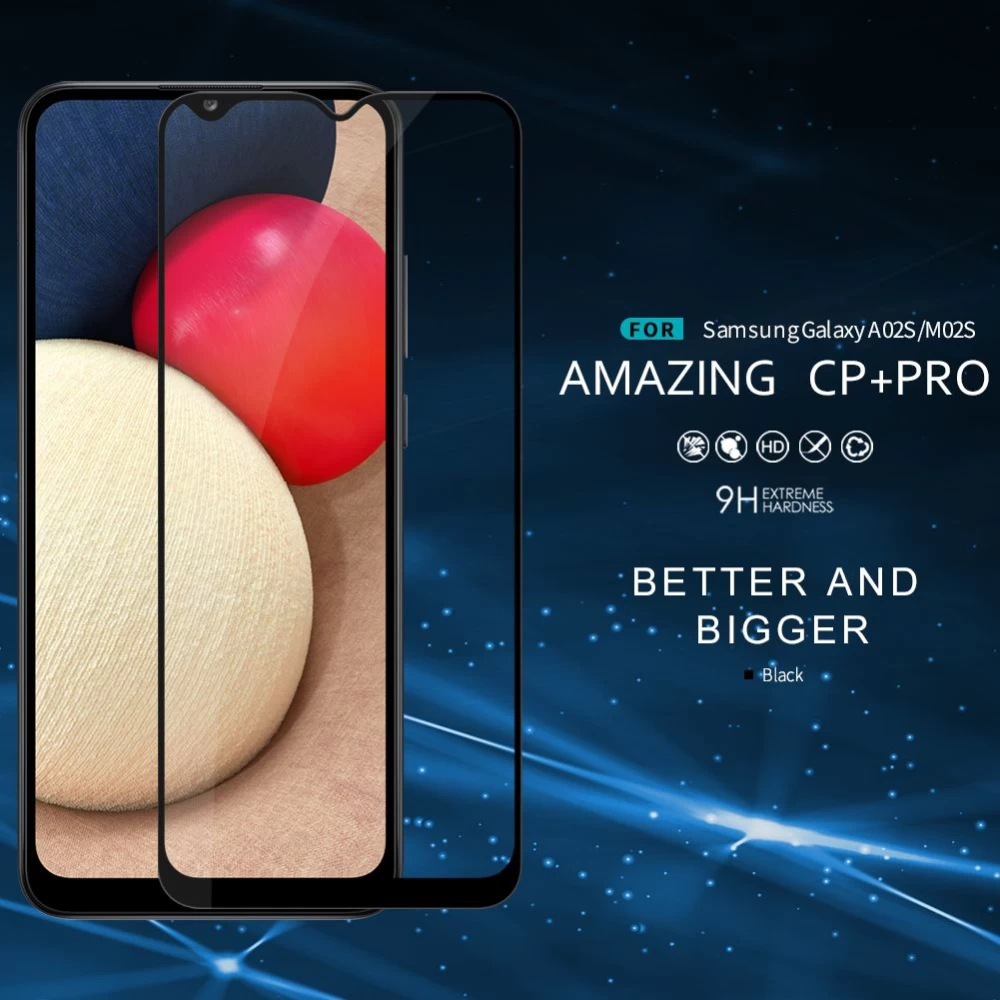 Samsung Galaxy A02S skärmskydd  Nillkin CP+PRO Tempered Glass
