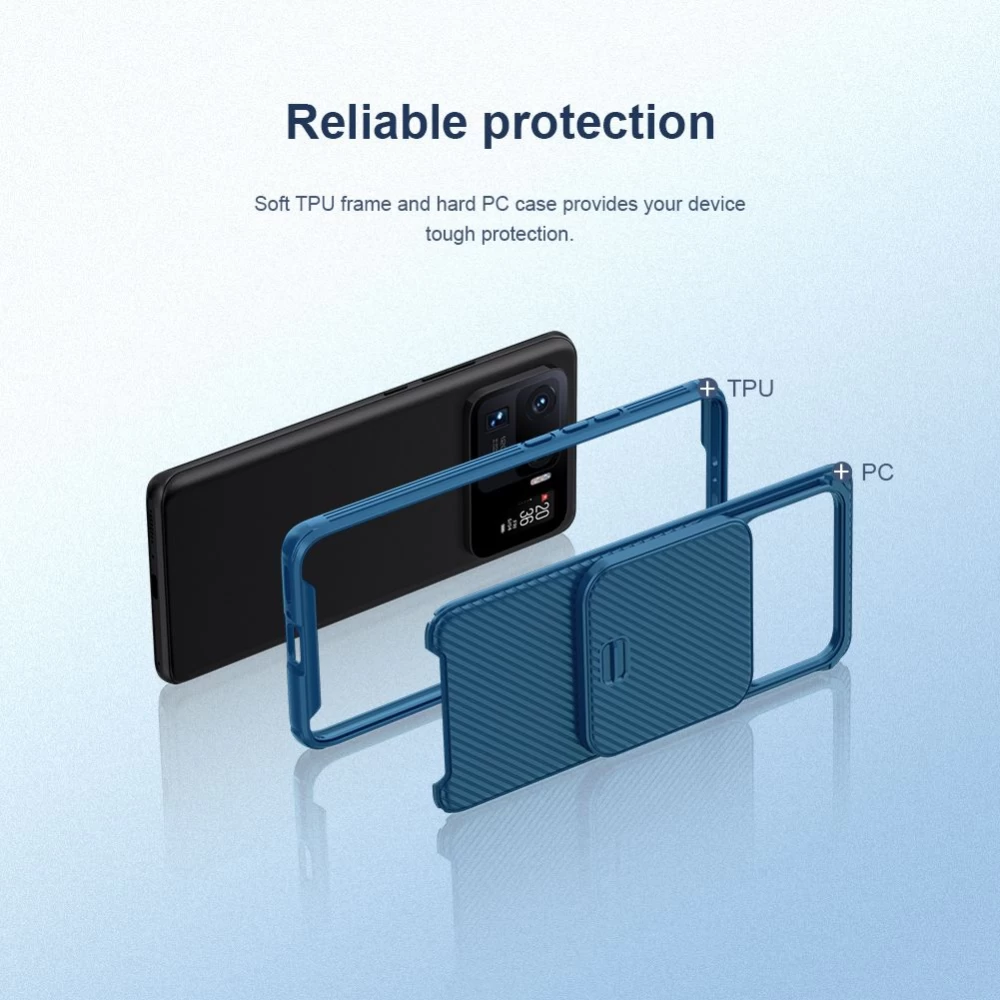 Xiaomi Mi 11 Ultra vāciņš zils Nillkin CamShield PRO
