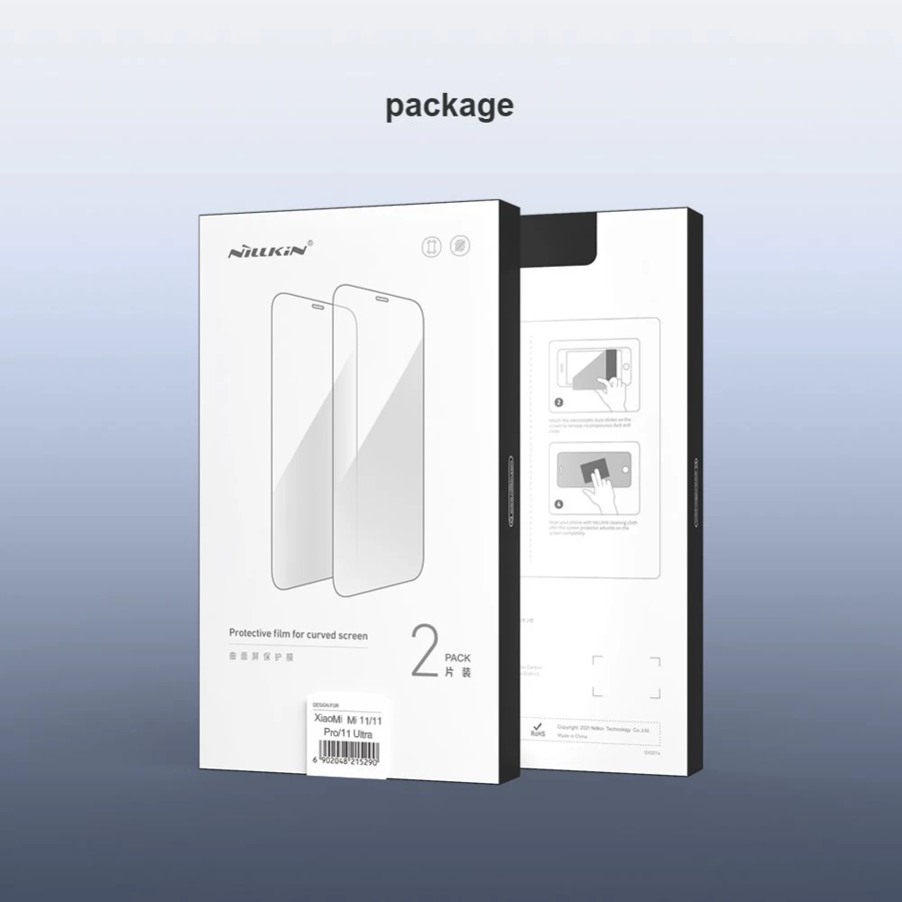 Xiaomi Mi 11 Pro skärmskydd  Nillkin Impact Resistant Curved Film (2-pack)