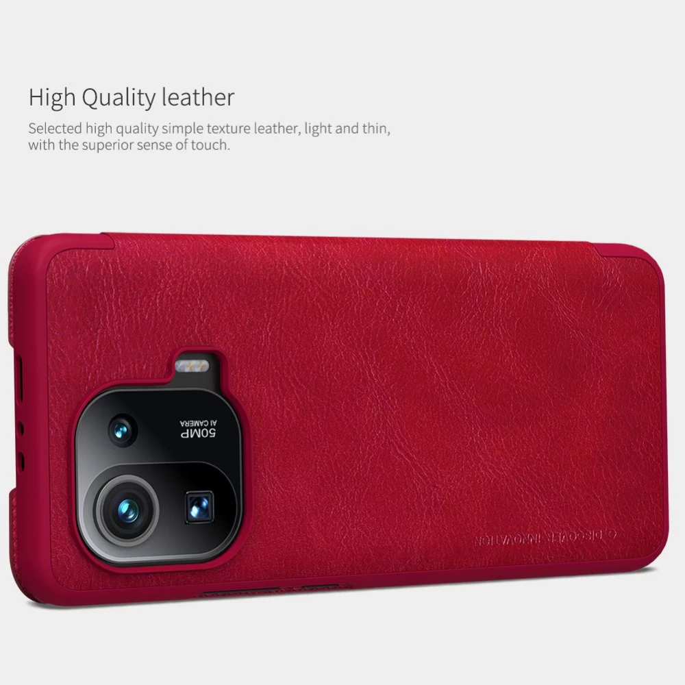 Xiaomi Mi 11 Pro maciņš brūns Nillkin Qin Leather