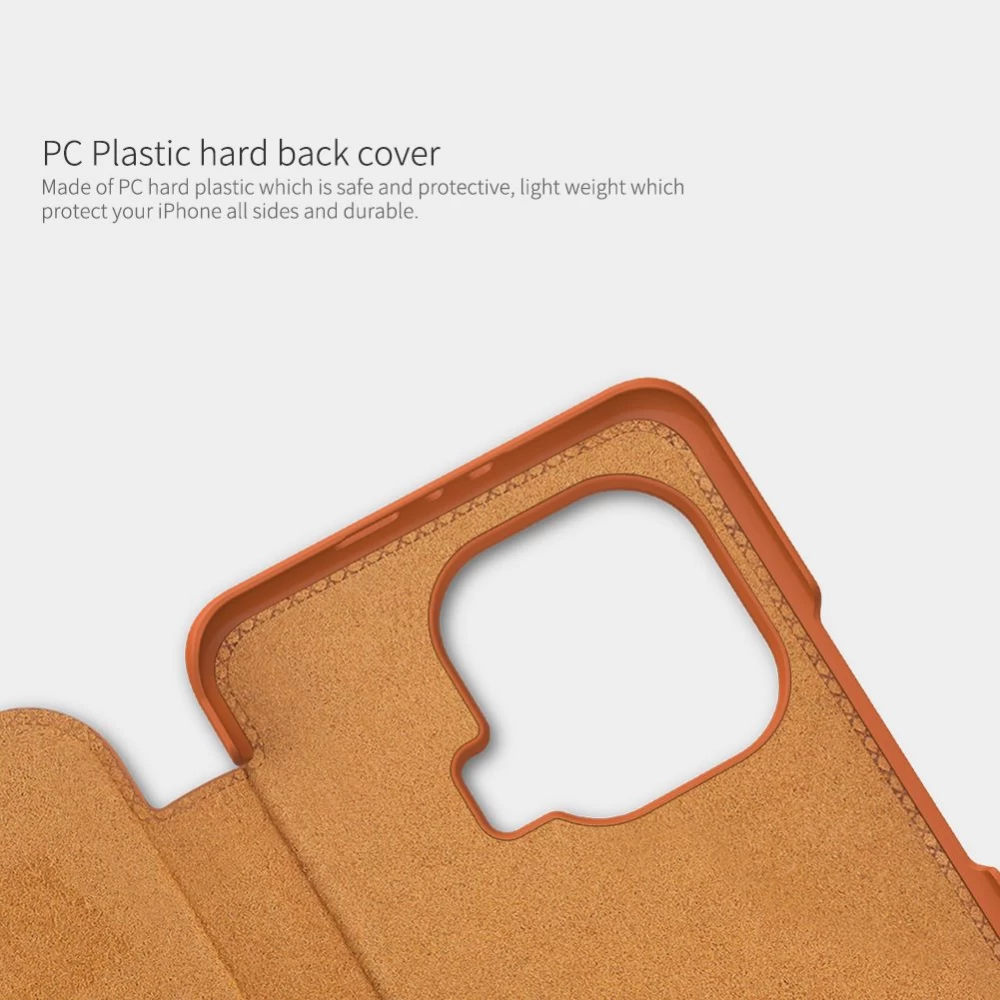 Xiaomi Mi 11 Pro maciņš melns Nillkin Qin Leather